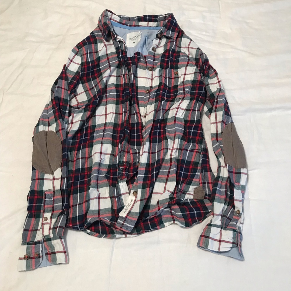H&M multi-colored flannel shirt